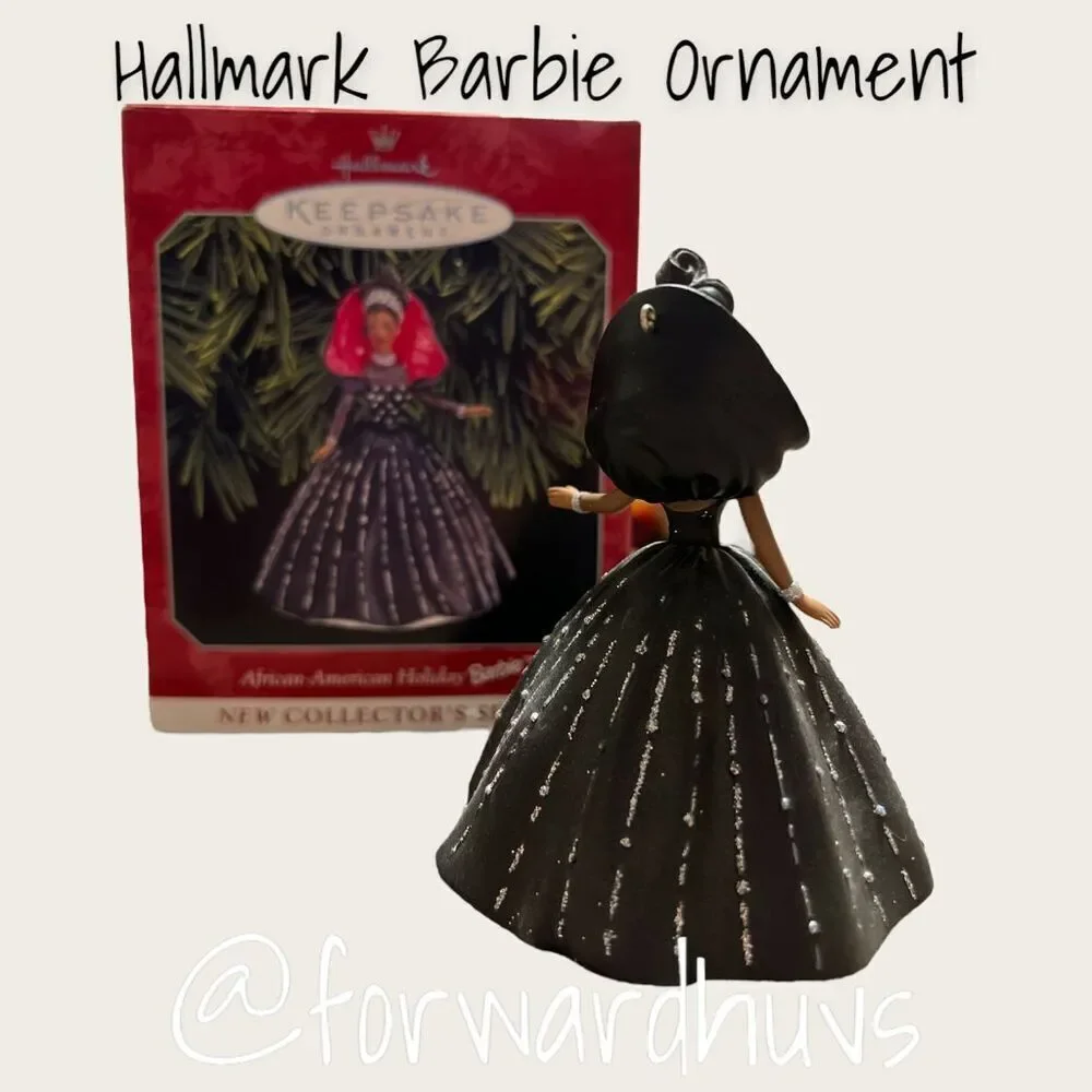 African American Holiday Barbie - Vintage Hallmark Keepsake Ornament